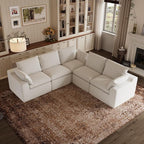 Novilla 104.3" Modular Cloud Couch, Modern Sectional Sofa by Novilla
