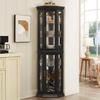 Glass Corner Display Cabinet - Image 2