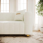 83.46" Fabric Couch for Living Room, Cute Modern Sofa - Image 4
