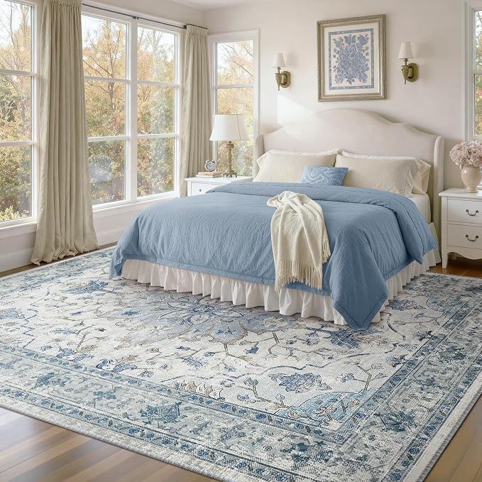 RELEANY Washable Area Rug, Large 9'x12', Water Repellent, Pet Friendly - Image 2