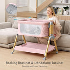 TotRun Bassinet Bedside Sleeper, Rocking Bassinets - Image 7