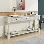 Knocbel 64 Inch Long Antique Entry Console Table by Knocbel
