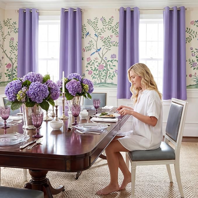 NICETOWN Thermal Insulated Grommet Room Darkening Curtains/Draperies/Panels - Image 4