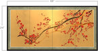 Oriental Furniture Plum Tree on Gold Leaf - Image 8