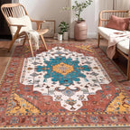 SERISSA 4x6 Washable Non Slip Boho Area Rug - Image 5
