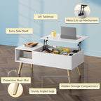 WLIVE Coffee Table for Living Room, Lift Top Coffee Table - Image 6