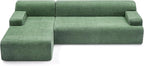 Weture 107" Modular Sectional Cloud Couch, Boneless couches Sponge sectionals - Image 7