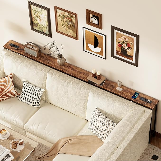 SUPERJARE 106.3 Inch Sofa Table - Image 2