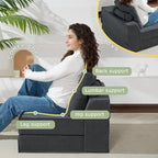 Folding Sofa Bed, 4 in 1 Convertible Sleeper Chair - Image 6
