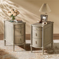 STO'SENSE Nightstand Set of 2 w/Charging Station & 3 Drawers, Pre-Assembled by STOSENSE