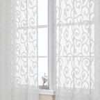 Furman White Sheer Curtains Valances - Image 6