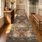 Yamaziot Washable Runner Rug, 3x14 Non-Slip Boho Hallway Kitchen Rug | Stain by Yamaziot