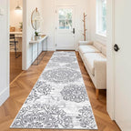 HEBE Hallway Runner Rug 3'x14', Washable Non Slip Kitchen Rug Runner | Soft by HEBE