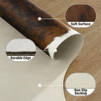 Faux Cowhide Rug, Animal Cow Hide Rug, 7 x 6.2 Ft Spotted Brown | Premium - Image 8