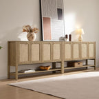 SICOTAS Rattan Sideboard Buffet Cabinet by SICOTAS
