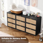 GarveeHome Rattan 9 Drawer Dressers - Image 5