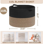 INDRESSME 115L Extra Large Storage Baskets - Image 2
