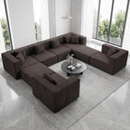 MONVANE Modular Sectional Sofa, Oversized 8 Seat Convertible U Shaped Couch - Image 2