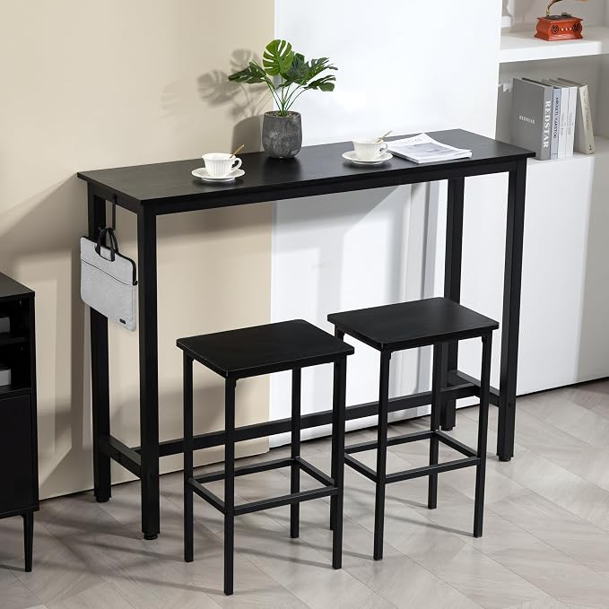 Finnhomy 52.7" Industrial Bar Table Set - Image 4