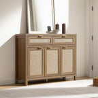 SICOTAS Rattan Sideboard Buffet Cabinet - Image 6
