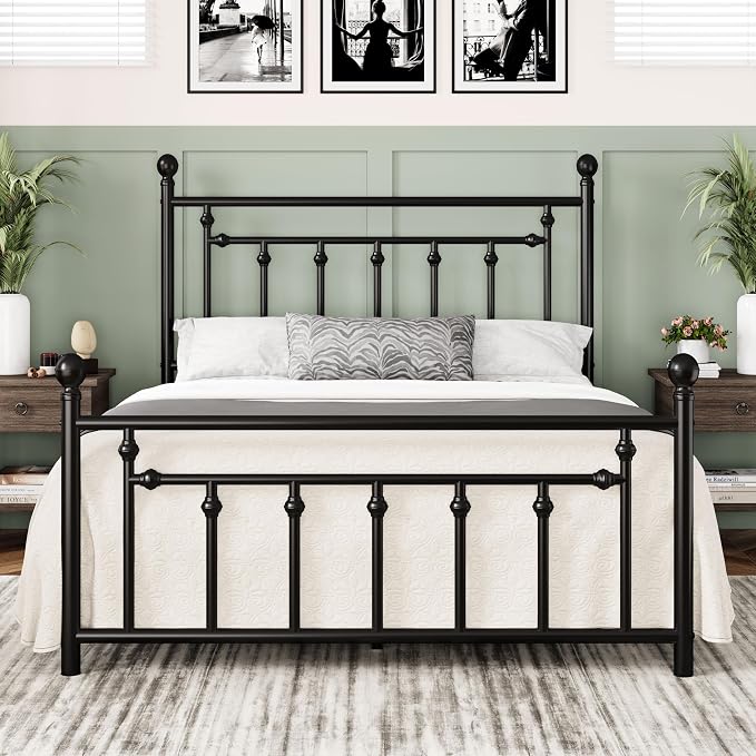 Allewie 14 Inch Queen Size Metal Platform Bed Frame by Allewie
