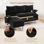 Vesgantti 108" Cloud Couch for Living Room, Deep Seat Sectional Modular Sofa - Image 5