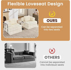 Korser Folding Convertible Sofa Bed, Corduroy Upholstered Boneless Couch - Image 9