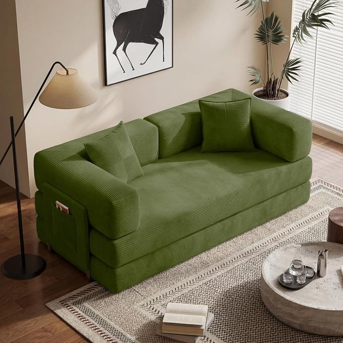 Convertible Floor Sofa Bed | 59’’ Folding Futon Sofa by CUBENTE