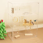 Acrylic Display Case with Lock Key, 3 Shelf Locking Countertop Display Case - Image 8