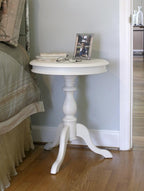 Carolina Classics Gilda Side Table in Antique Ivory - Image 8