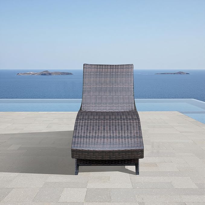 Folding Patio Chaise Lounge, Foldable Long Reclining Patio Seating Chairs - Image 2