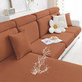 Smiry Waterproof Couch Cushion Covers, Stretch Jacquard Sectional Couch Covers by Smiry