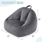 HUGHEAVEN Large Bean Bag Chairs - Image 2