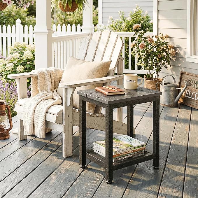 ODK Outdoor Double Side Table, Adirondack Patio End Table - Image 2