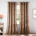 NICETOWN Linen Gold Brown Curtains by NICETOWN