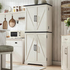 ACCOHOHO 72" Tall Kitchen Pantry, Farmhouse Storage Cabinet - Image 7