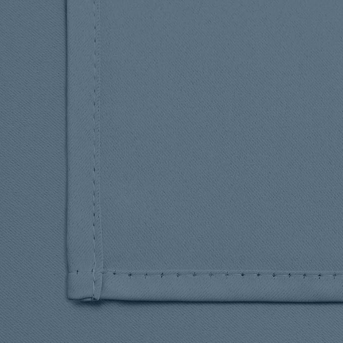 Yakamok Room Darkening Curtains 42x63 inch Length Stone Blue-Living Room | 2 - Image 6
