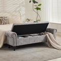 SOFTHION Storage Bench for Bedroom, Upholstered Chenille Storage Ottoman by SofthionDesign