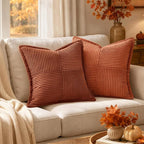 MIULEE Fall Rust Decorative Lumbar Throw Pillow Covers 12x20 Inch | 2 Pack - Image 8