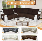 HDCAXKJ 100% Waterproof Reclining Sectional Couch Covers L Shape Recliner Sofa - Image 6