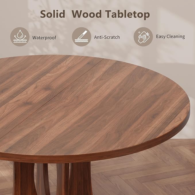 Einhomn 47.2-inch Round Dining Table, Kitchen Table - Image 4