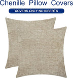 CaliTime Decorative Couch Throw Pillow Covers 22 X 22 Inches Light Taupe | Pack - Image 6