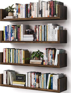 Wall Bookshelf, U Shaped Floating Bookshelf, Hanging Bookshelves by Unknown