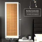 Red Lantern Burnt Bamboo Cordless Window Shade - Image 2