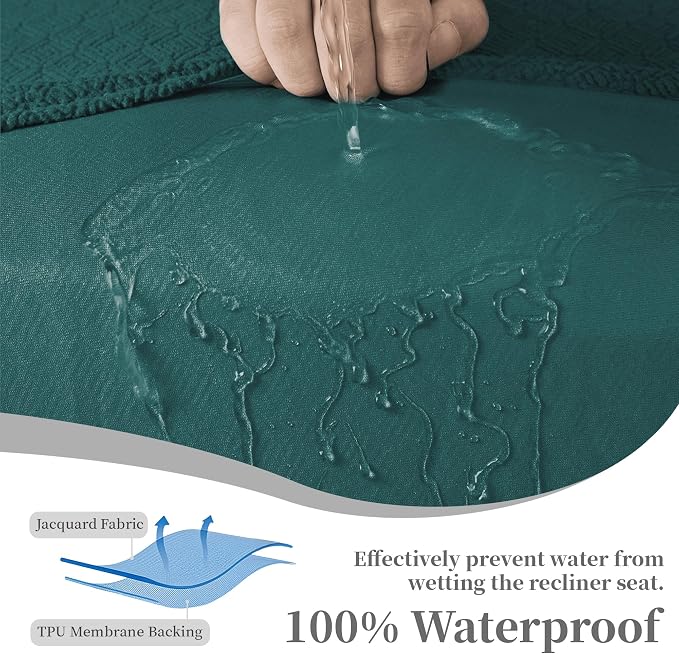 100% Waterproof Sectional Recliner Couch Covers - Image 4