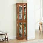 Glass Corner Display Cabinet - Image 3