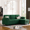 Vongrasig Convertible Sectional Couch, 3 Seat L Shaped Sofa by Vongrasig