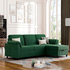 Vongrasig Convertible Sectional Couch, 3 Seat L Shaped Sofa by Vongrasig