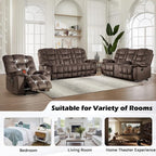 HAOMARKETS 3 Pieces Recliner Sofa Furniture Set, Include Power Recliner Chair - Image 8