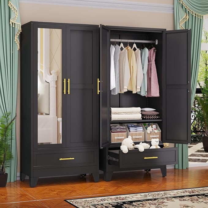 GAIOUS Steel Armoire Wardrobe Closet by GAIOUS